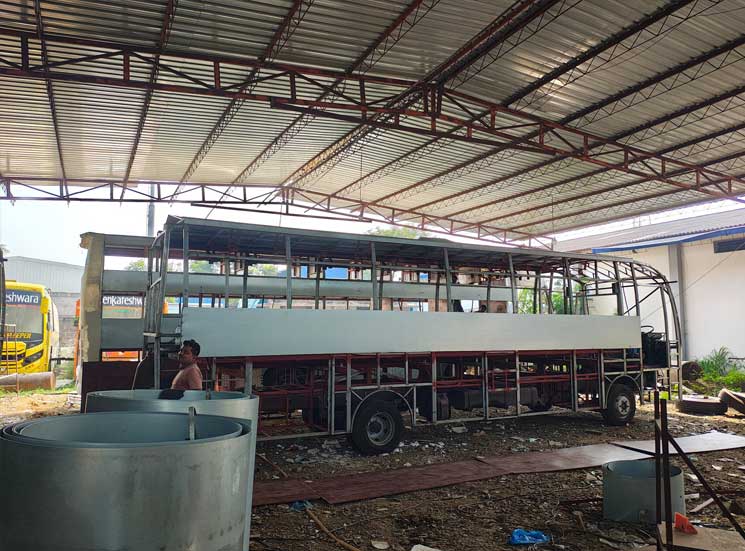 School Bus Body Building and Fabrication Works in Mumbai